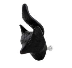 Black Fox Face Iron Cabinet Knobs
